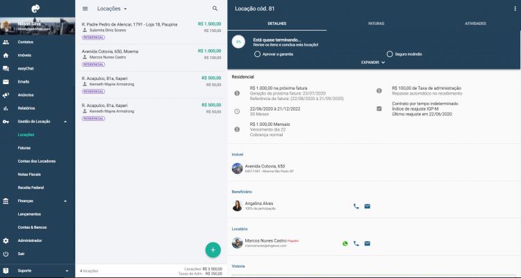 Lançamento da Gestão de Locação e Financeiro