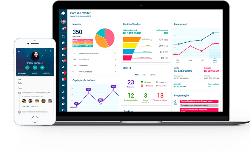 Imobzi, aplicativo para Web, iOS e Android